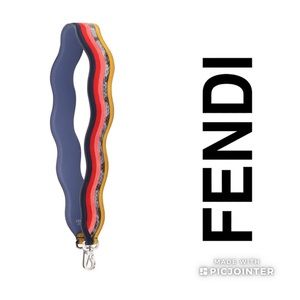 FENDI🔴Multicolor Suede/water Snake Strap